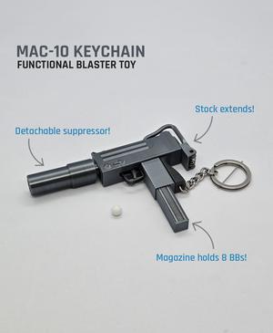 MAC-10 Keychain — Functional Blaster Toy