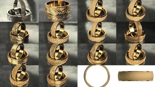 engagement rings 3D Model Collection