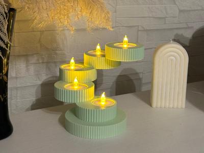 Modern Spiral Tea Light Holder V2