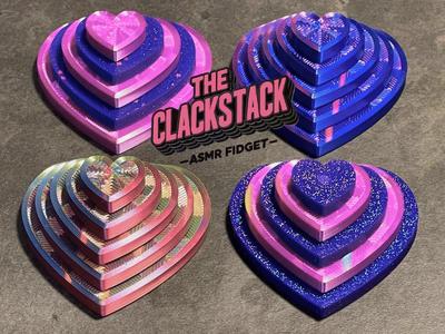 ClackStack Hearts (an ASMR fidget)