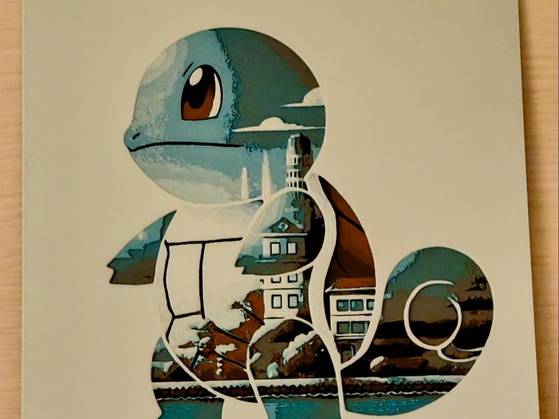 007 Squirtle – Pokemon gen1 – Hueforge