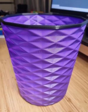 Strong Geometric Vase mode bin/trash can