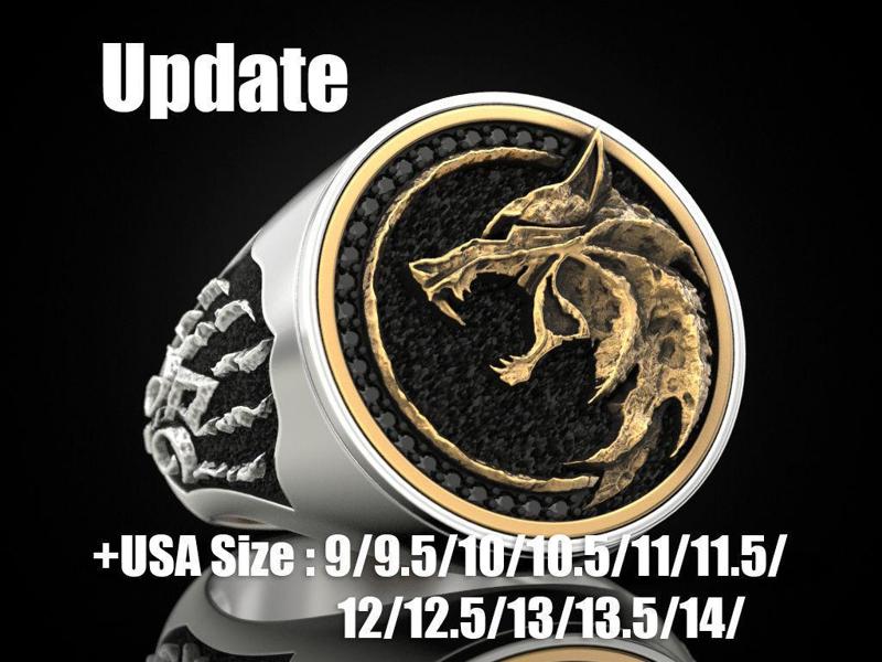 Wolf witcher ring