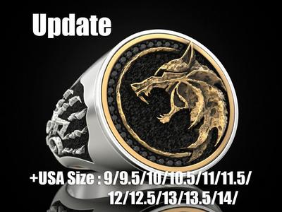 Wolf witcher ring