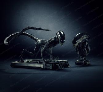 Dog Alien Crawling and BUST – fanart printable STL