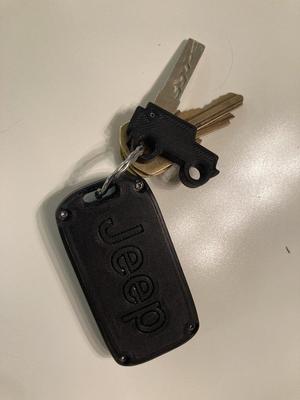 Jeep Key Fob and Jeep Key for the JL Wrangler Sport (no buttons)