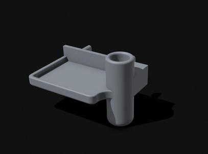 IKEA Pegboard Pen and Ink Shelf