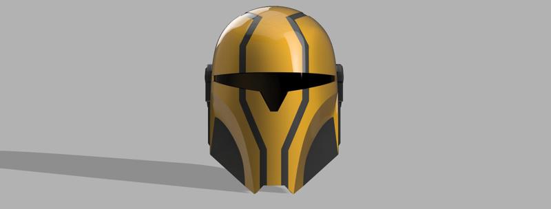 The Engineer: Custom made Mandalorian Helmet STL File (3D Print File)