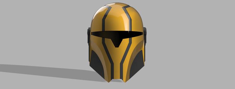 The Engineer: Custom made Mandalorian Helmet STL File (3D Print File)