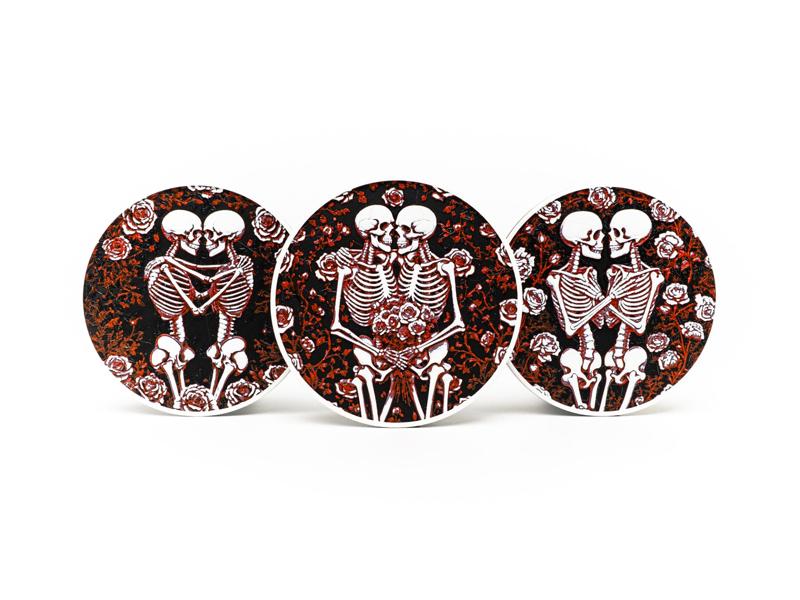 Skeleton Romance Coasters