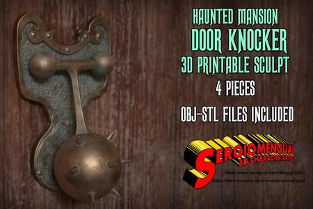 Haunted Mansion Door Knocker 3D Printable Sculpt