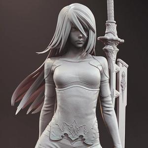 YoRHa A2 Standing Posture 3D Printing Figurine | Assembly
