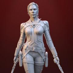 Black Widow 3D Printing Figurine | Assembly