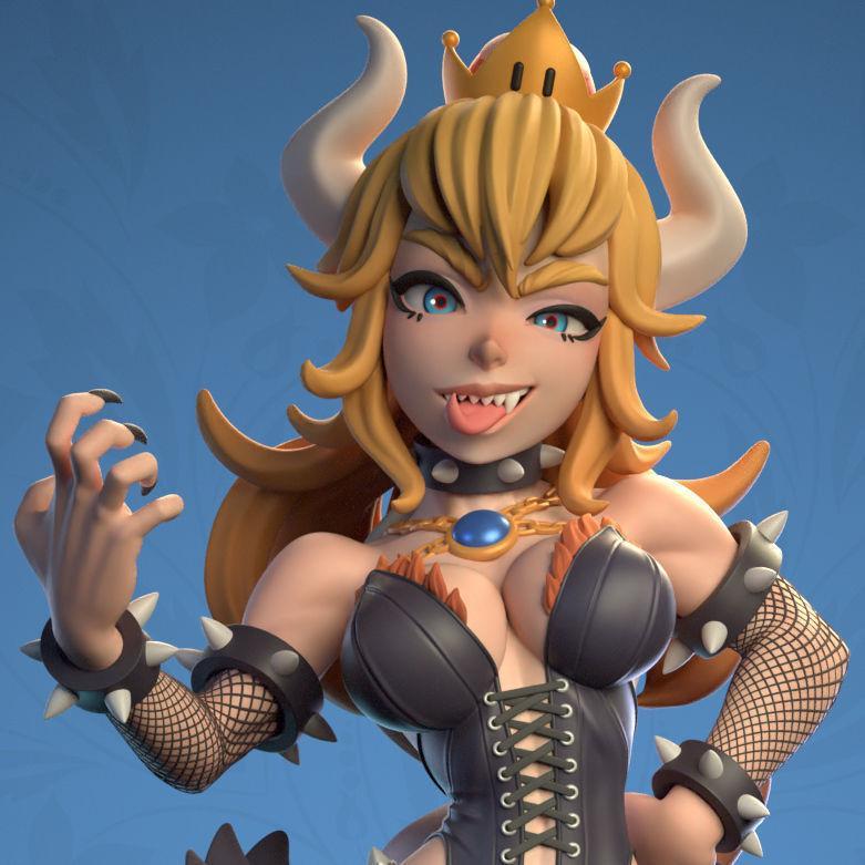 Bowsette Multi Versions SFW NSFW STL