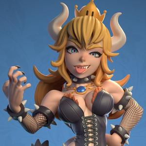 Bowsette Multi Versions SFW NSFW STL