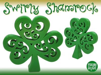 Swirly Shamrock Decoration