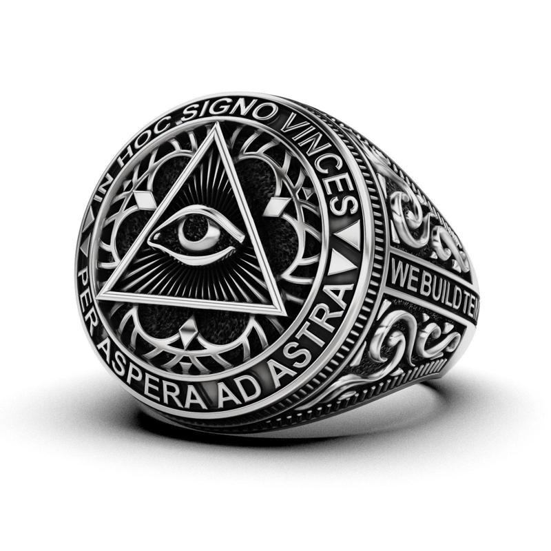 Classical Masonic ring