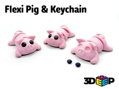 Flexi Pig & Keychain – NO Supports
