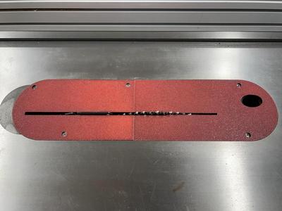 Table Saw zero-clearance insert for Shop Fox W1837