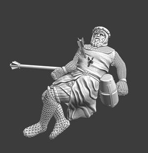 Medieval Order knight killed by arrows