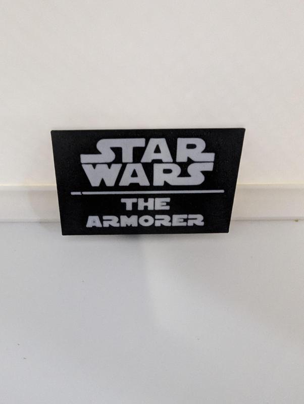 The Armorer Multicolor Nameplates