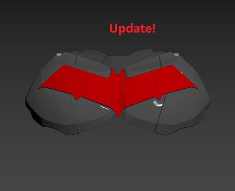 Batman Arkham Knight Red Hood Logo armor