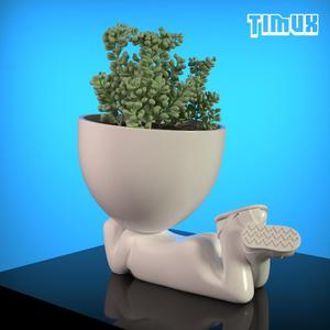 ROBERT PLANT POT LYING DOWN WITH SHOES
