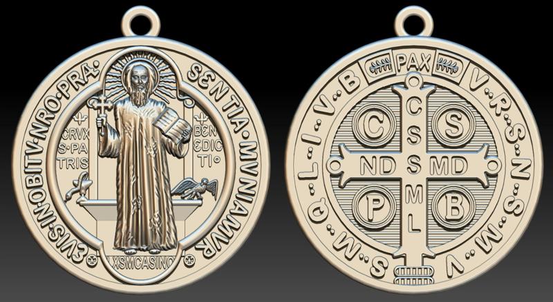 Saint Benedict – Sao Bento Pendant Pingente