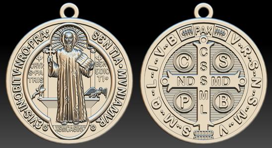 Saint Benedict – Sao Bento Pendant Pingente