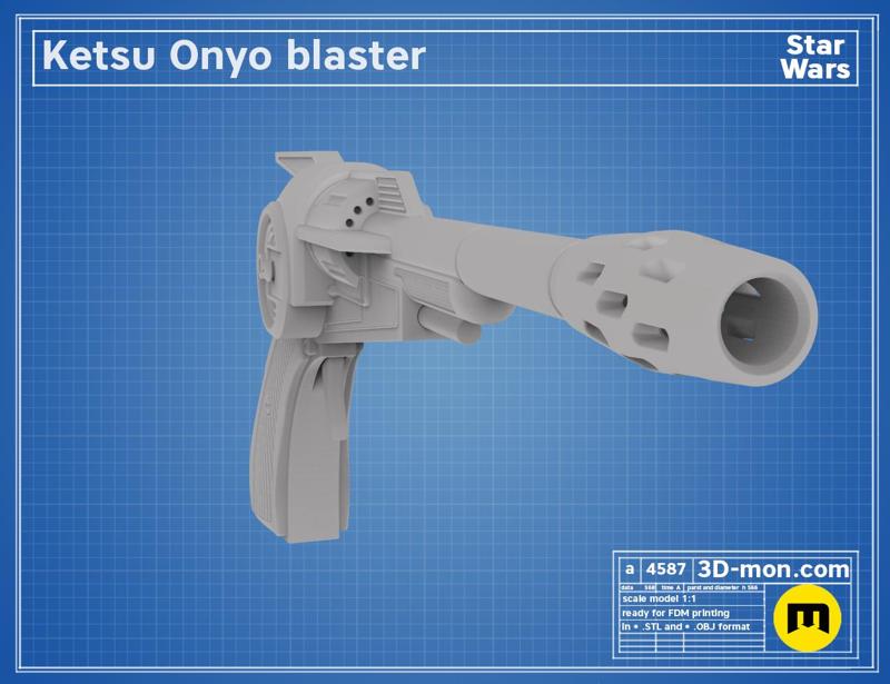 Ketsu Onyo blaster – Star Wars Rebels