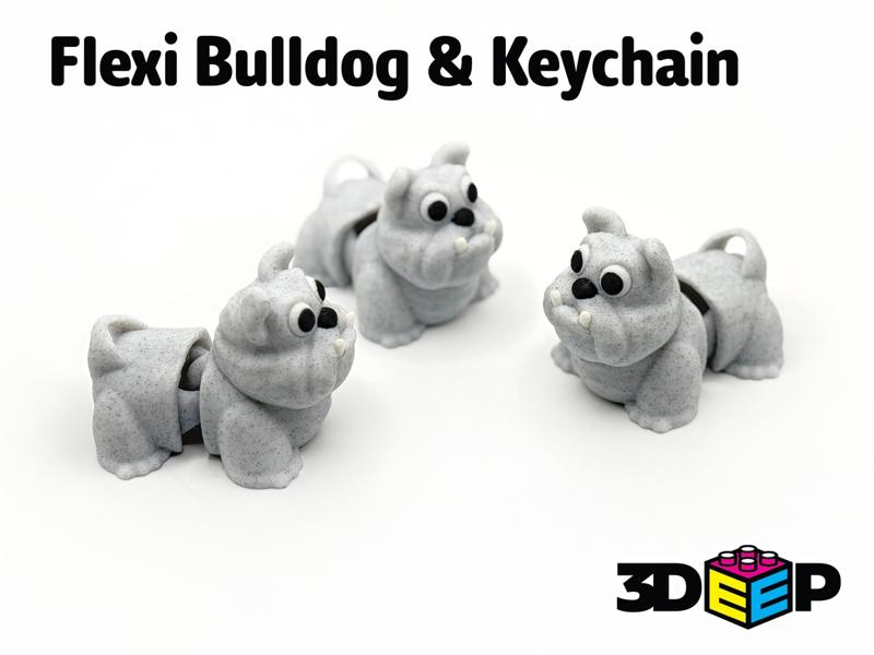 Flexi Bulldog & Keychain – No Supports