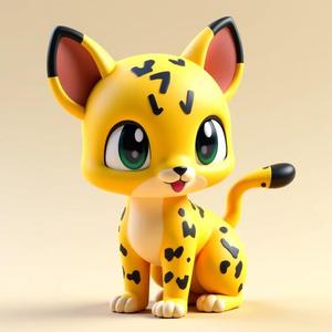 Minimates: Swift cheetah with golden fur and dots