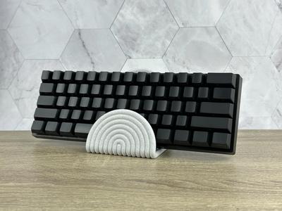 Modern Circle Wave Stand – Keyboard, Tablet, Phone