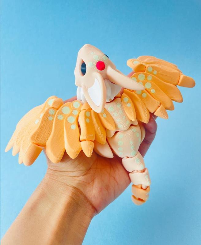 carbuncle — articulated flexi print-in-place fidget fantasy creature