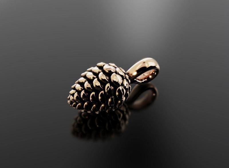 Pine cone pendant for graceful and fashionable girls 549