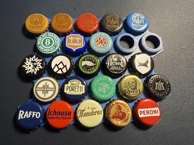 Beer Cap Hex Wall
