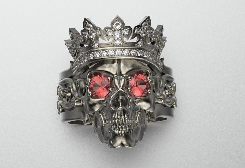 Skull ring Model 1309