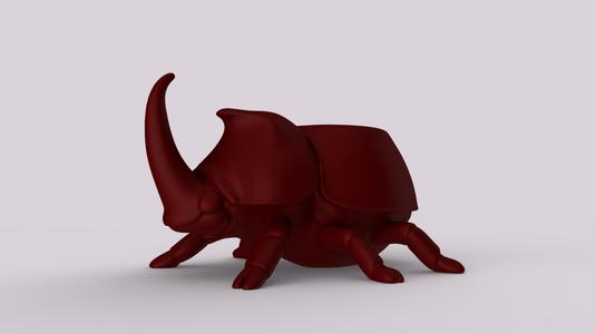 Oryctes Nasicornis – Rhino Beetle Planter