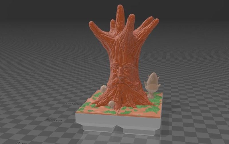 Basic Dead Jungle Great Oak Tree (Funny Blocks Compatible)