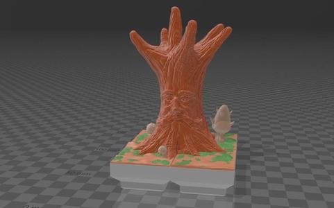 Basic Dead Jungle Great Oak Tree (Funny Blocks Compatible)