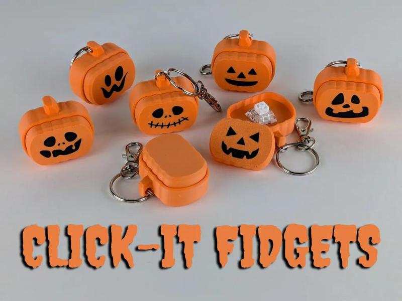 Pumpkin Click-it Fidgets for Halloween