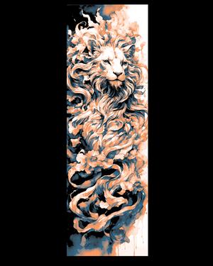 Artistic view of the spirit of the Lion – Set of Bookmarks