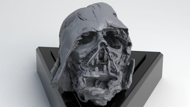 Melted Darth Vader Helmet – Star Wars Skull 3D Print model