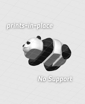 Playful Panda – Fidget Articulating Panda – Ludo 3D Printed Animal Flexy
