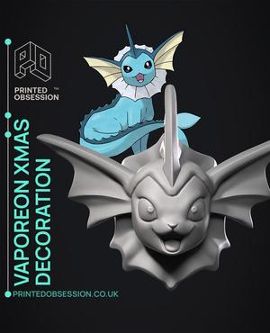 vaporeon – Pokémon – Fan Art – Christmas Ornament