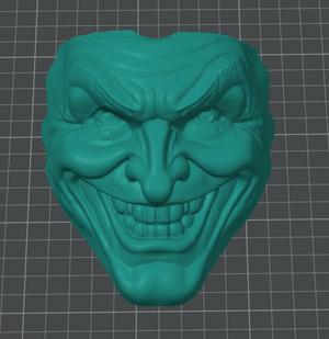 Wall mounted face mask of the joker