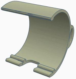 phone stand w/ charging cord gap