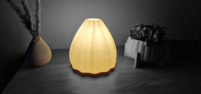 Luminus Bloom: Elegant Lamp with Radiant Glow
