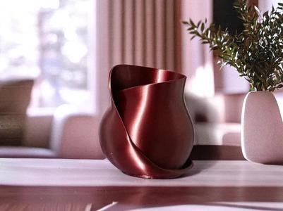 Christmas Ribbon Vase