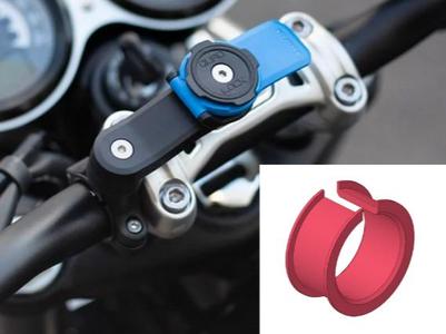 Adapter ring for Quadlock motorcycle phone mount